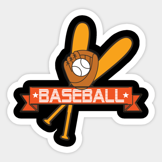 Baseball Brennball Softball Kickball Ballsport USA Sticker by KK-Royal